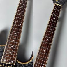 Black Smoker Futura-S Custom Afro Blue #25D04 【超良杢】【一本限定生産】【和材ギター】【マホボディ×マホネック】_7