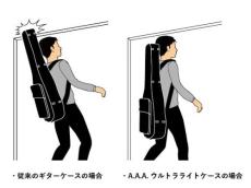 　【　Full　Acoustic　Guitar CASE 】 16インチ　17インチ　アーチトップ　ギターケース　フルアコ　セミハードケース　AC-0717_7
