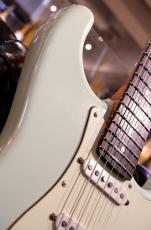 XOTiC XSC-2 5A Grade Flame Maple Neck Light Aged ~Vintage Sonic Blue~ #4179_4