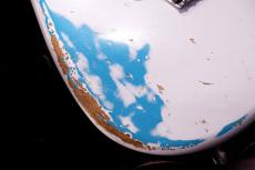 XOTiC XSC-2 5A Grade Flame Maple Neck Heavy Aged ~Olympic White Over Seaform Green~ #4181_4