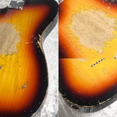 Fender Custom Shop 1961 Telecaster Heavy Relic Faded Aged Bleached 3Tone Sunburst ≒3.33kg #CZ587700_8