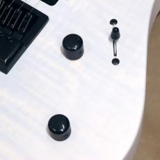 Balaguer Guitars Diablo Standard with Evertune Bridge, Satin Trans White_8