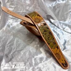 clef de fa ハンドメイド 本革  ストラップ レザーカービング