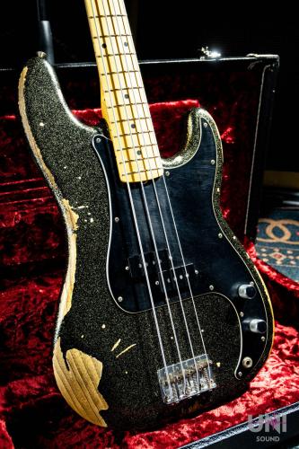 Fender Custom Shop J Signature Precision Bass Heavy Relic Black Gold Masterbuilt By Greg Fessler