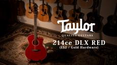 Taylor 【試奏動画有】214ce DLX RED ES2 Gold Hardware【Taylor公認 リペアマン在籍店】