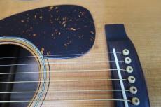 Kasuga BG-80 / Solid Spruce Top・Solid Mahogany Side and Back・Inlay Logo・Original Grover Open Back Peg・Tortoise Color Pick guard・Cedar Wood Waving Bracing【With Cat’s Eyes Hard Case】 1973年製_14