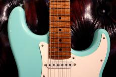 XOTiC XSC-2 5A Grade Flame Maple Neck Light Aged ~Seaform Green~ #4179_4