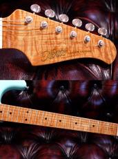 XOTiC XSC-2 5A Grade Flame Maple Neck Light Aged ~Seaform Green~ #4179_6