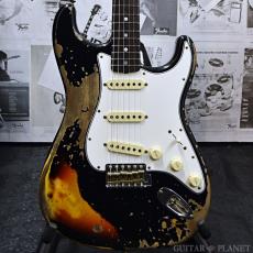 Fender Custom Shop Guitar Planet Exclusive 1965 Stratocaster Super Heavy Relic -Super Faded Aged Black over 3CS-