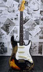 Fender Custom Shop Guitar Planet Exclusive 1965 Stratocaster Super Heavy Relic -Super Faded Aged Black over 3CS-_2