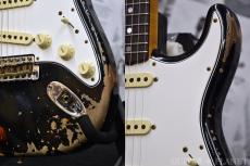 Fender Custom Shop Guitar Planet Exclusive 1965 Stratocaster Super Heavy Relic -Super Faded Aged Black over 3CS-_9
