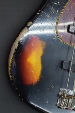 Fender Custom Shop ~Bass Planet Spec~ 1961 Jazz Bass Heavy Relic / Josefina P.U -Black over 3ColorSunburst-【4.21kg】_6