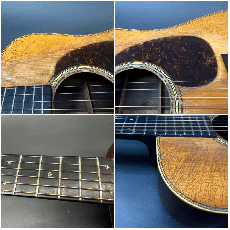 Martin D-28 1943年製 / Solid Adirondack Spruce Top・Solid Brazilian Rosewood Side and Back・Diamond & Square Inlay・Ebony Fingerboard & Bridge・Long Saddle・Tortoise Color Pick guard【With Hard Case】_12