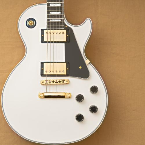 Gibson 【塗装割れ特価!!】Les Paul Custom w/ Ebony Gloss- Alpine White- 【マルコとマルオ10%OFF】【町田店】