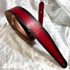 clef de fa ハンドメイド 本革  ストラップ   レッド・サンバースト