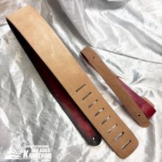 clef de fa ハンドメイド 本革  ストラップ   レッド・サンバースト_3