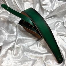 clef de fa ハンドメイド 本革  ストラップ   グリーン・サンバースト