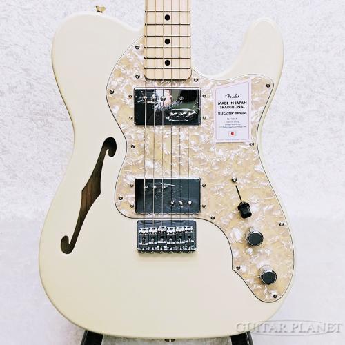 Fender Made in Japan Traditional 70s Telecaster Thinline -Olympic White-【JD25013509】【軽量2.99kg】