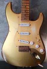 Fender Custom Shop Limited Edition 1955 Stratocaster Bone Tone / HLE Gold Aged Relic_7