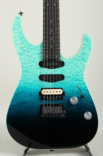 Charvel Pro-Mod Plus Dinky DK24 HSS 2PT EB QM Blue Cura?ao【S/N ICC2500982】