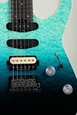 Charvel Pro-Mod Plus Dinky DK24 HSS 2PT EB QM Blue Cura?ao【S/N ICC2500982】_10