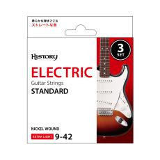 HISTORY ES0942-3S エレキギター弦 .009-042 エクストラライト 【3セットパック】