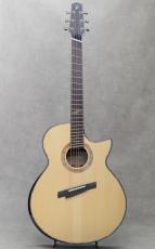 Pellerin Guitars Jumbo Cutaway Multiscale Adirondack Spruce / Figured Crelicam Ebony_2