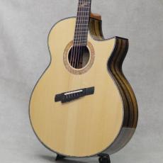 Pellerin Guitars Jumbo Cutaway Multiscale Adirondack Spruce / Figured Crelicam Ebony_5