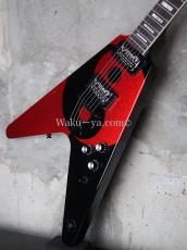 DEAN USA Custom Shop Michael Schenker Flying V Yin Yang / Black & Red Sparkle_2