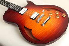 Marchione Guitars Semi Hollow Baritone 59 Burst / Figured Maple&Mahogany Back "The first one"_7