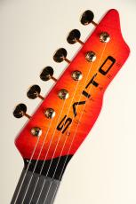 SAITO GUITARS S-622 BEYOND Hardrock Maple Top / Honduras Mahogany Back Cherry Burst 2024_8