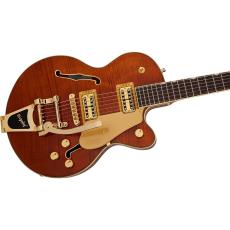 Gretsch Electromatic LTD Flame Okoume Broadkaster Jr. Single-Cut with Bigsby Roundup Orange Stain_3
