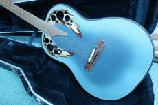 Ovation Super Adamas 1687-8(Blue) /　Non Cutaway・Original Peg・Carbon Graphite Top・Lyrachord Side and Back・Deep Bowl・Double Adamas Epaulet・With OP-24 Preamp  【With Original Hard Case】  1992年製_2