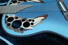 Ovation Super Adamas 1687-8(Blue) /　Non Cutaway・Original Peg・Carbon Graphite Top・Lyrachord Side and Back・Deep Bowl・Double Adamas Epaulet・With OP-24 Preamp  【With Original Hard Case】  1992年製_10