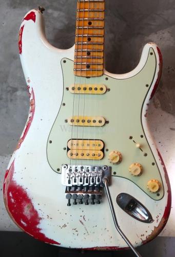 Fender Custom Shop  '60 Stratocaster S-S-H Heavy Relic FRT / Ltd White Lightning