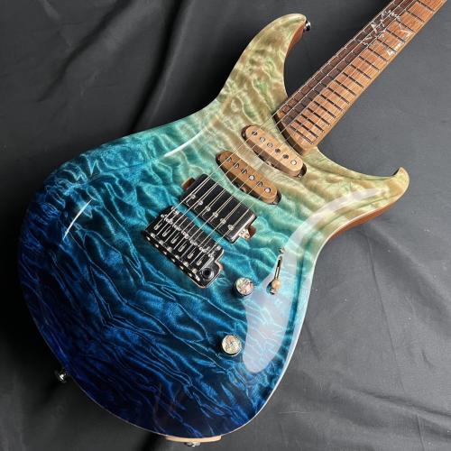 Tobon Tobon Guitars Custom Order Model TG051 5A Quilt Maple Top Blue Fade【ボディバックも必見!】