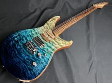 Tobon Tobon Guitars Custom Order Model TG051 5A Quilt Maple Top Blue Fade【ボディバックも必見!】_2