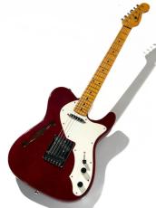Journeyman Guitar Custom Order Telecaster Thinline Trans Red _5