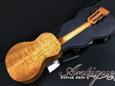 Mac Guitars UT-JS Deluxe w/ Red Abalone Purfling & Highest Grade Figured Koa "First Jake Model”_4