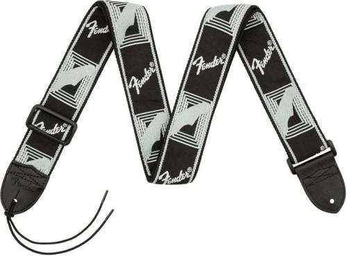 Fender Fender 2" Monogrammed Straps Black/Lt Grey/Dk Grey【ギターストラップ】