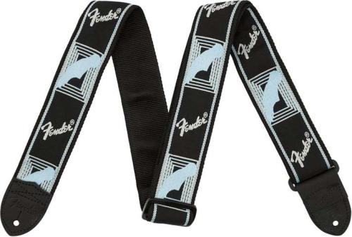 Fender Fender 2" Monogrammed Straps Brack/Lt Grey/Blue【ギターストラップ】