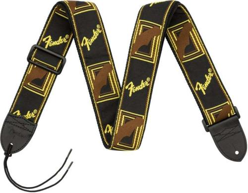 Fender Fender 2" Monogrammed Straps Black/Yellow/Brown【ギターストラップ】