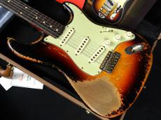 Fender Custom Shop MBS 1962 Stratocaster Heavy Relic Wide Faded 3-Color Sunburst by Dale Wilson_3