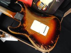 Fender Custom Shop MBS 1962 Stratocaster Heavy Relic Wide Faded 3-Color Sunburst by Dale Wilson_9