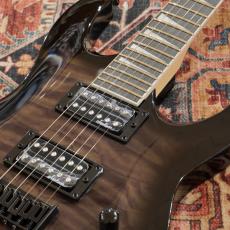 Jackson JS Series Dinky Arch Top JS32Q DKA HT, Amaranth Fingerboard, Transparent Black Burst_4