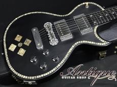 ZEMAITIS Custom Shop Superior Series CS24SU 2014 Black Pearl Diamond Full-Original "Gorgeous Inlay&Engraved"_4