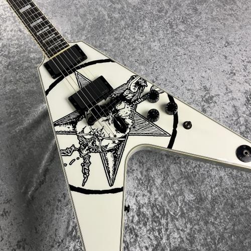 DEAN 【世界限定100本】Dean Eric Peterson Old Skull V Limited Classic White【USED】