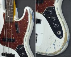 Fender Custom Shop MBS 1964 Jazz Bass Heavy Relic -Olympic White over Lake Placid Blue- by Austin Macnutt【4.14kg】_5