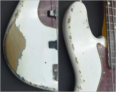 Fender Custom Shop MBS 1964 Jazz Bass Heavy Relic -Olympic White over Lake Placid Blue- by Austin Macnutt【4.14kg】_6