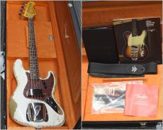 Fender Custom Shop MBS 1964 Jazz Bass Heavy Relic -Olympic White over Lake Placid Blue- by Austin Macnutt【4.14kg】_11